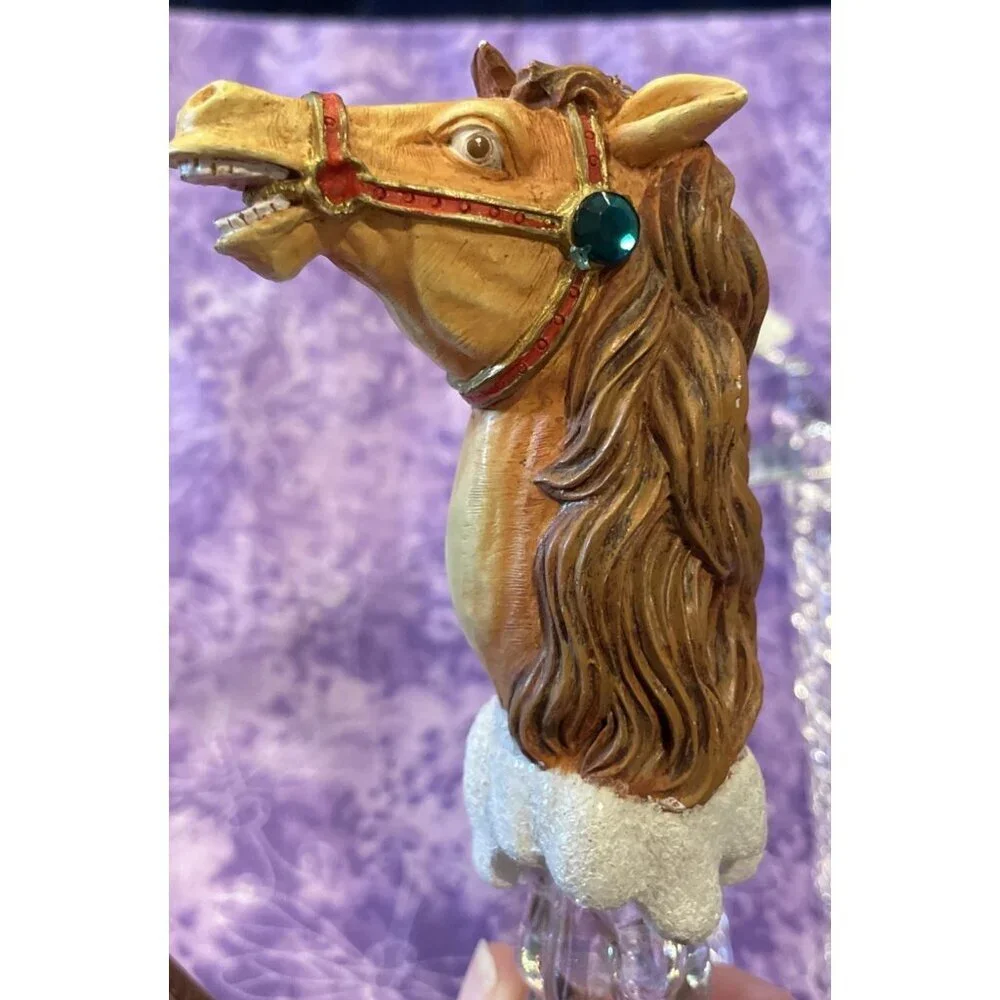 Horse Icicle Icicles Christmas‎ Holiday Lot Of 3 Ornaments Vintage